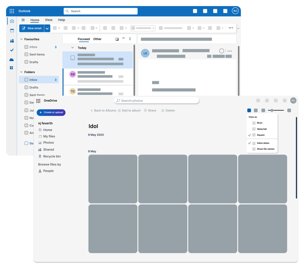 Outlook+OneDrive