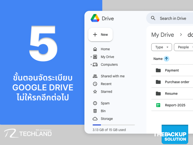 สูตรสำเร็จ 5 ขั้นตอนจัดระเบียบ Google Drive ไม่ให้รกอีกต่อไป