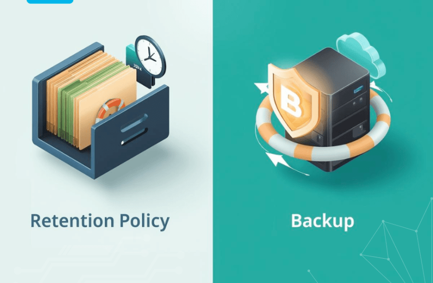Retention Policy vs Backup: นโยบายเก็บข้อมูลต่างจากการสำรองข้อมูลอย่างไร