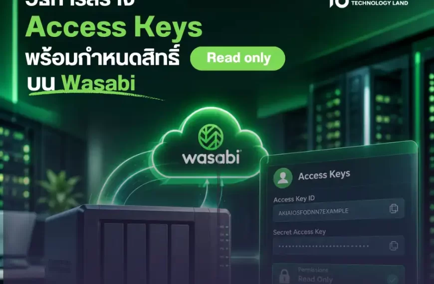 วิธีการสร้าง Access Keys พร้อมกำหนดสิทธิ์ Read…