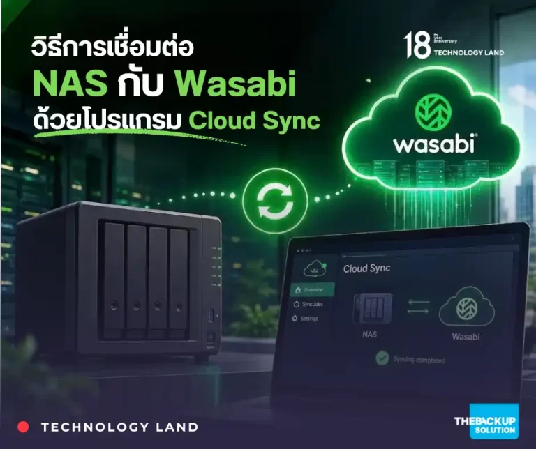 วิธีการเชื่อมต่อ NAS กับ Wasabi ด้วยโปรแกรม Cloud Sync