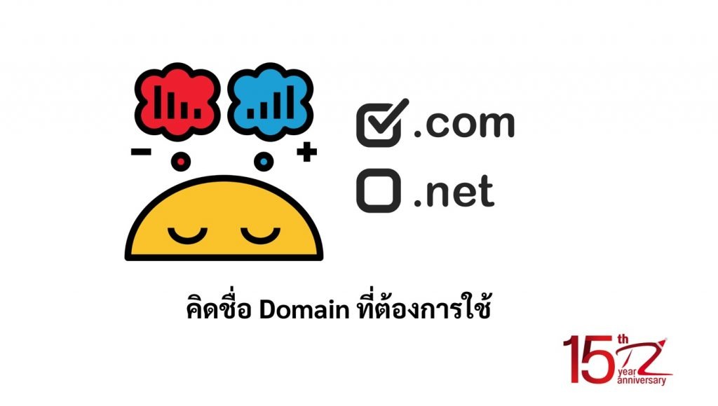 คิดชื่อโดเมนเนม (Domain Name) ที่ต้องการใช้งานสำหรับอีเมลองค์กร