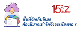 ภาพประกอบหัวข้อพื้นที่จัดเก็บอีเมลต้องมีมากเท่าใดจึงจะเพียงพอ ? (How much email storage is enough?)