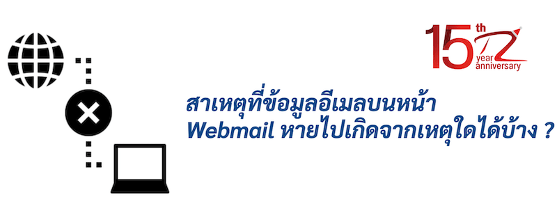 ภาพประกอบหัวข้อสาเหตุที่ข้อมูลอีเมลบนหน้า Webmail หายไปเกิดจากเหตุใดได้บ้าง ? (What causes the e-mail information on the Webmail page to disappear?)